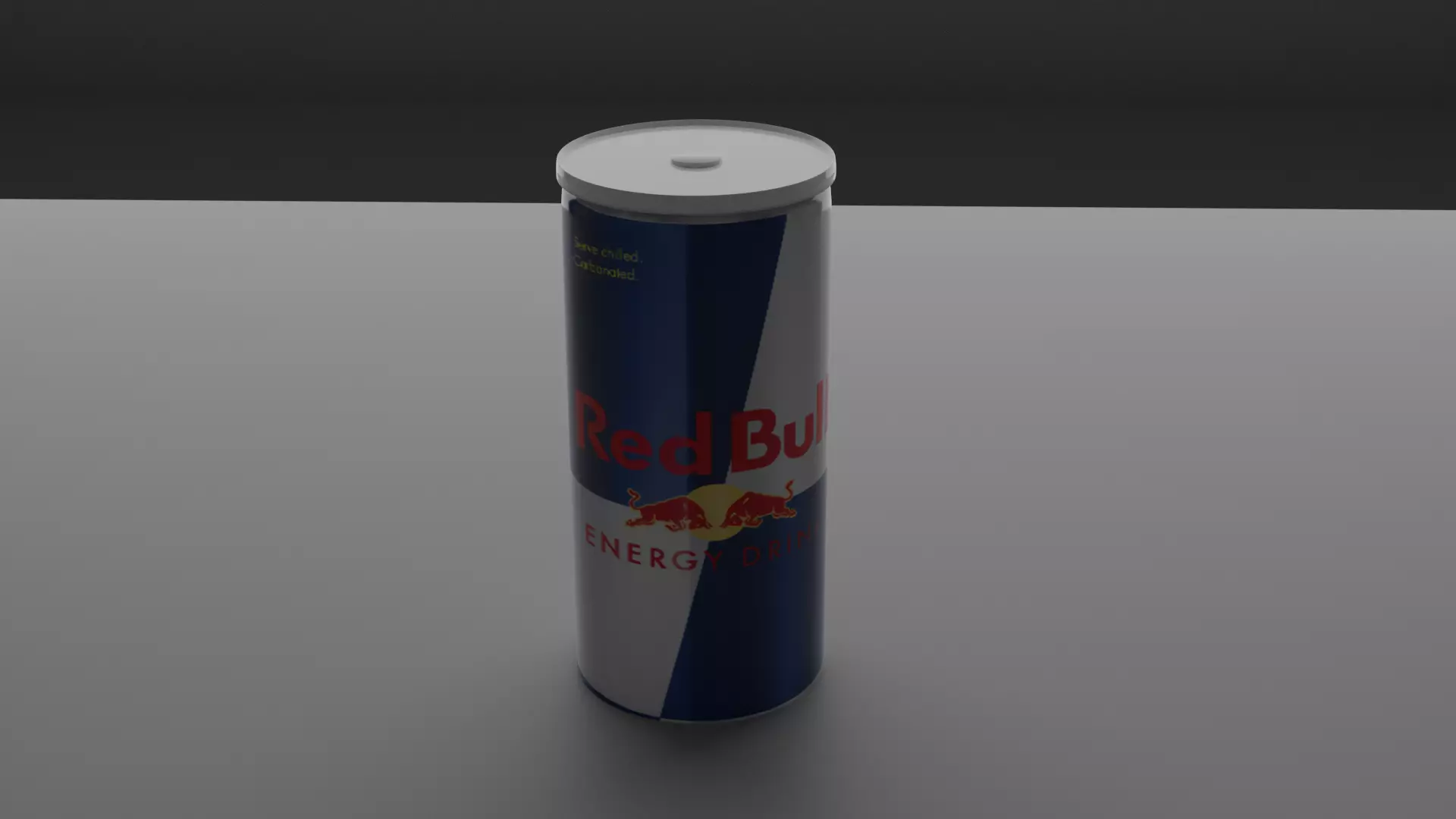 High Quality 3D Modeling Of a RedBull Can Low-poly 3D model_0
