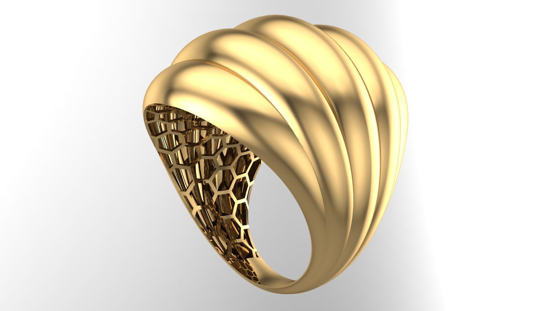 25 PCS POLISHED FUSION RING 3D print model_77