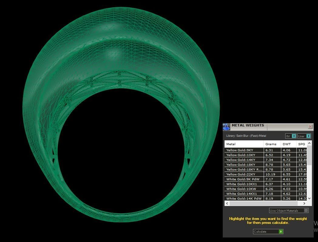 25 PCS POLISHED FUSION RING 3D print model_142