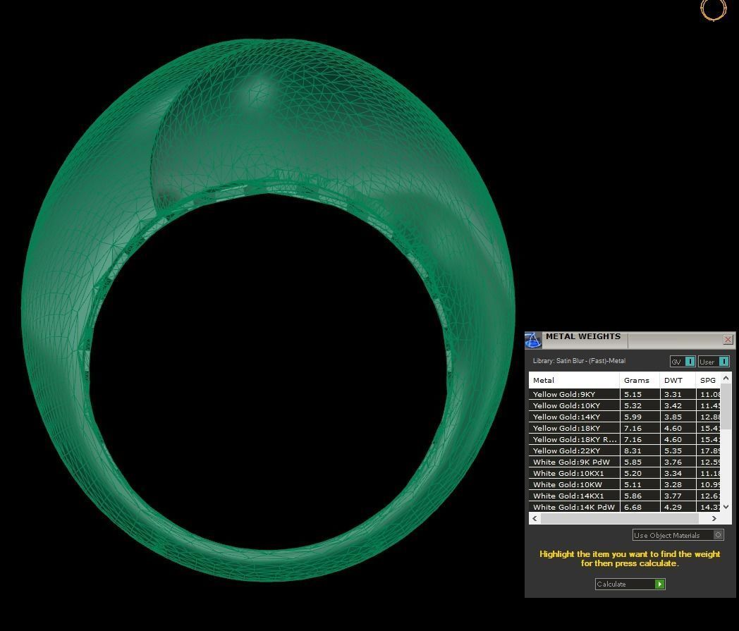 25 PCS POLISHED FUSION RING 3D print model_35