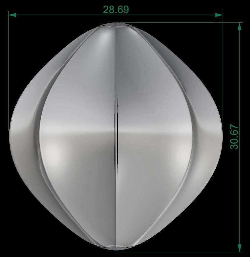 25 PCS POLISHED FUSION RING 3D print model_62