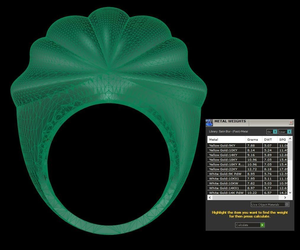 25 PCS POLISHED FUSION RING 3D print model_55