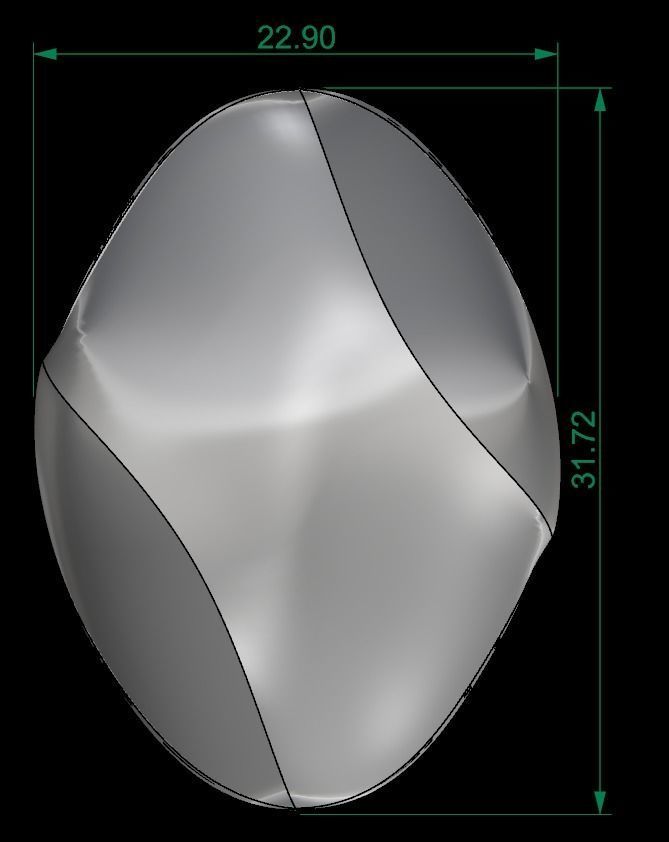 25 PCS POLISHED FUSION RING 3D print model_119