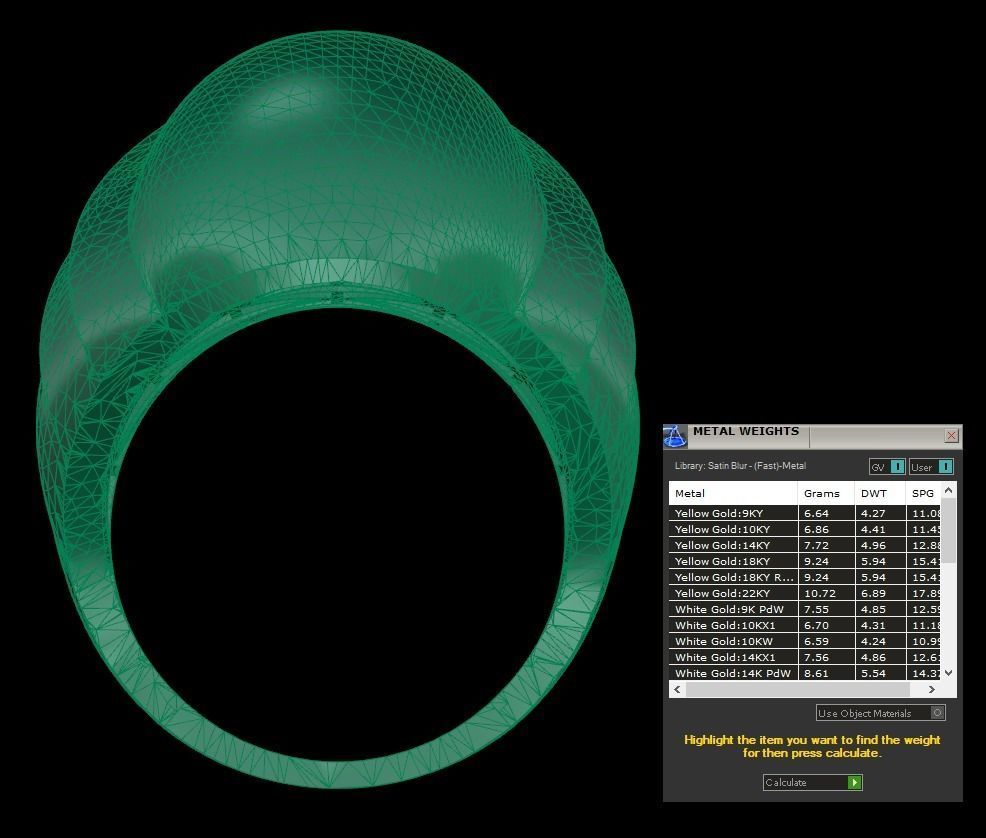 25 PCS POLISHED FUSION RING 3D print model_86