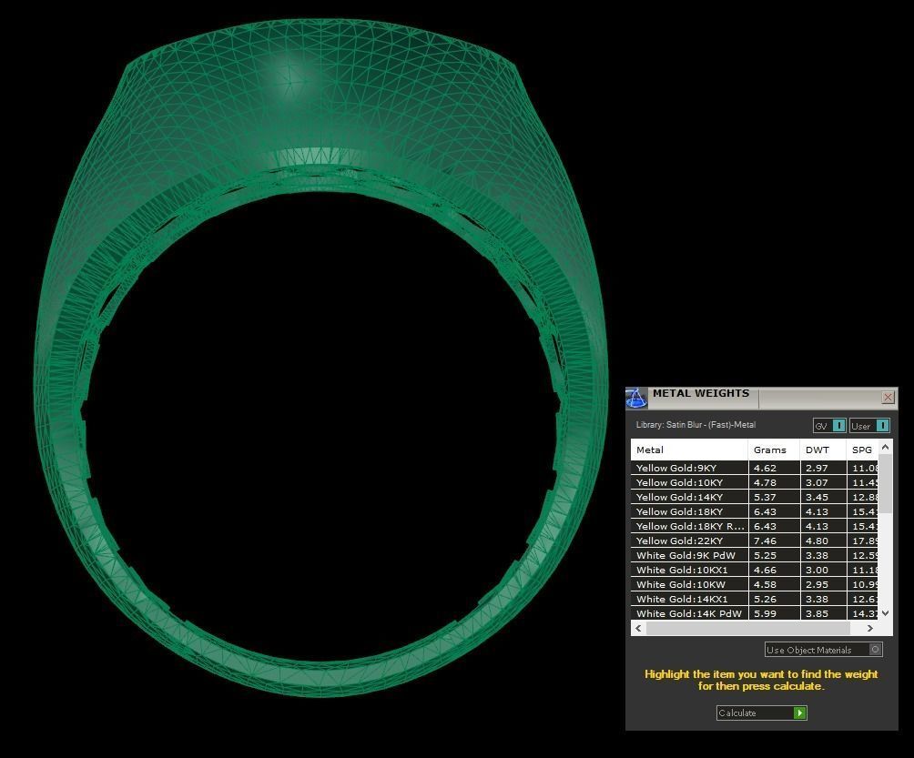 25 PCS POLISHED FUSION RING 3D print model_45