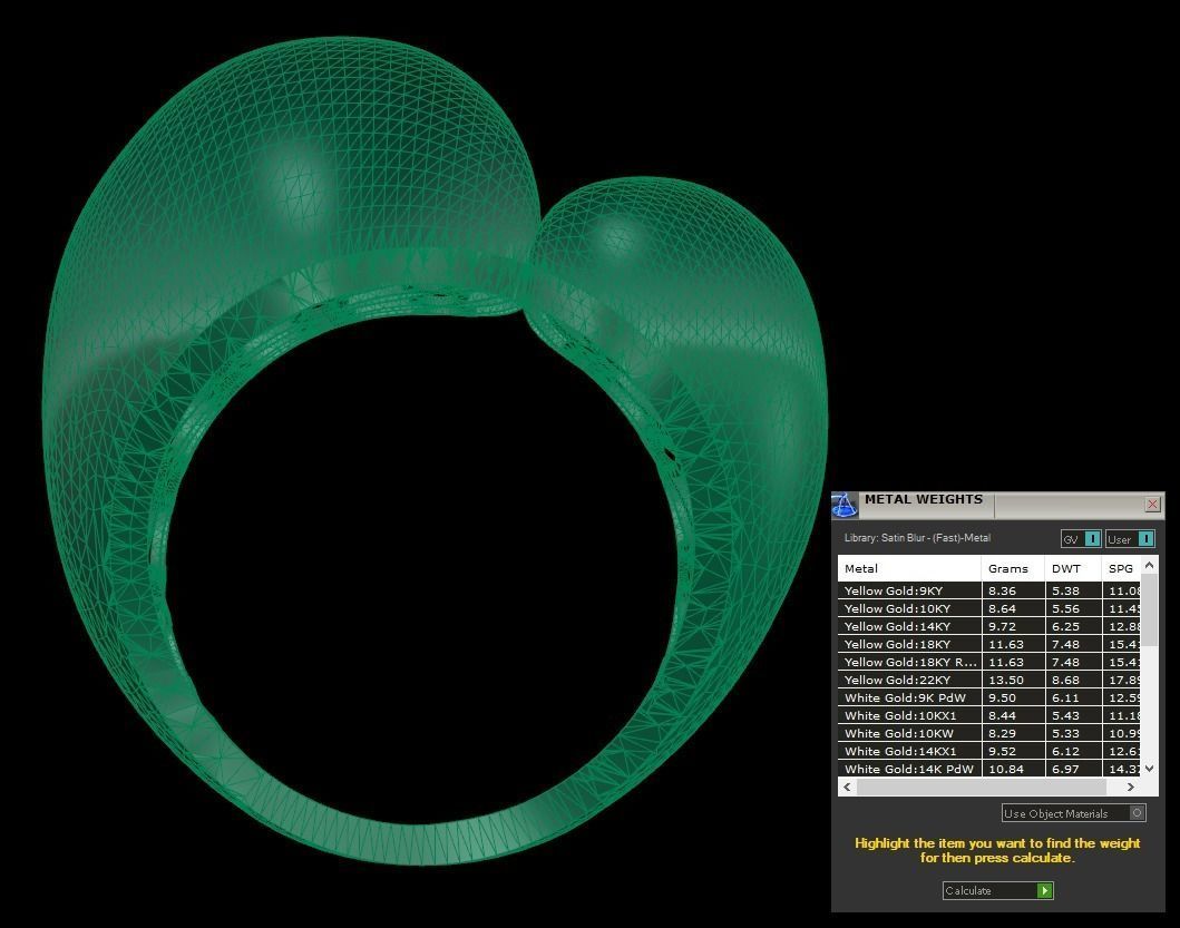 25 PCS POLISHED FUSION RING 3D print model_128