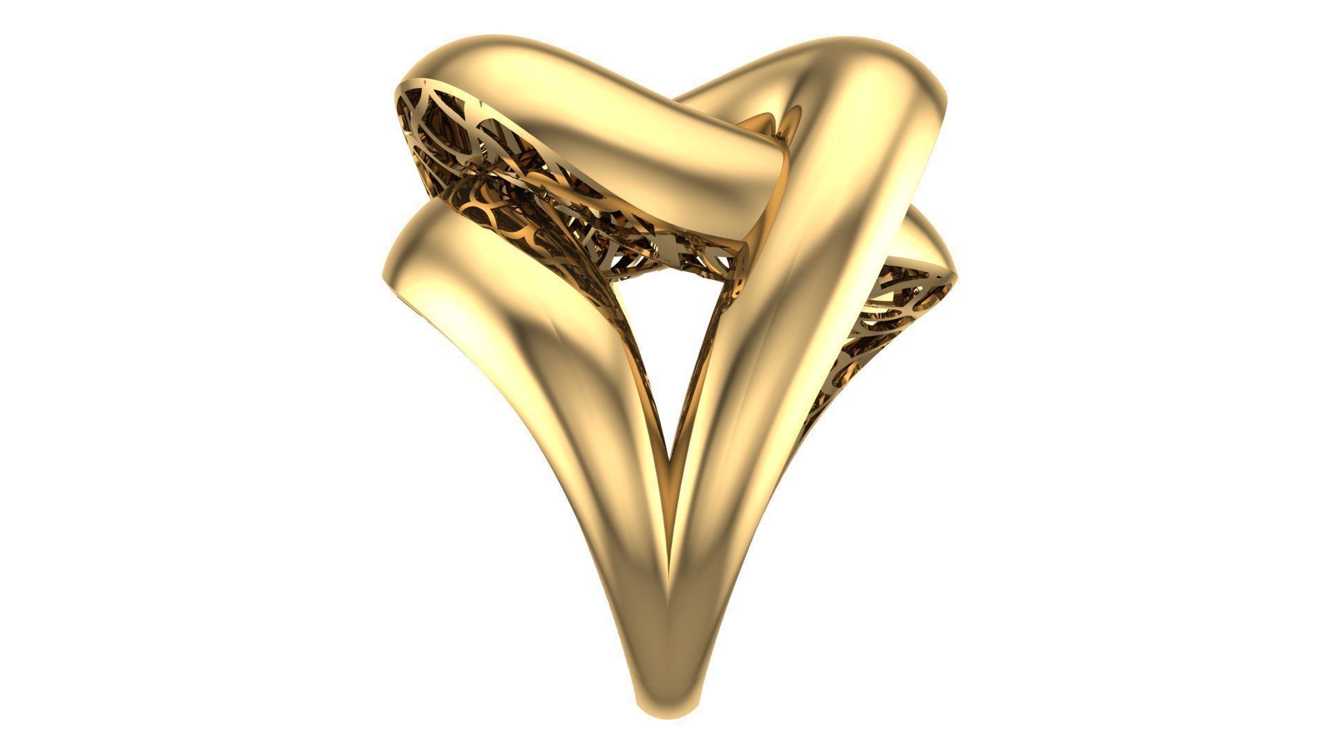 25 PCS POLISHED FUSION RING 3D print model_38
