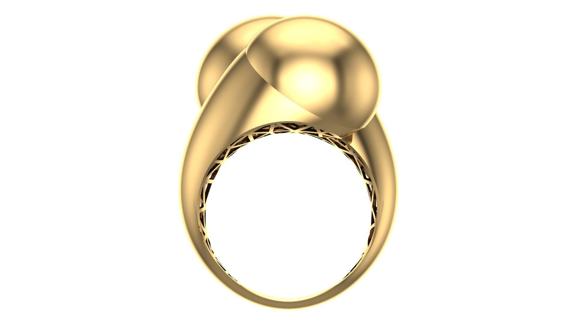 25 PCS POLISHED FUSION RING 3D print model_14