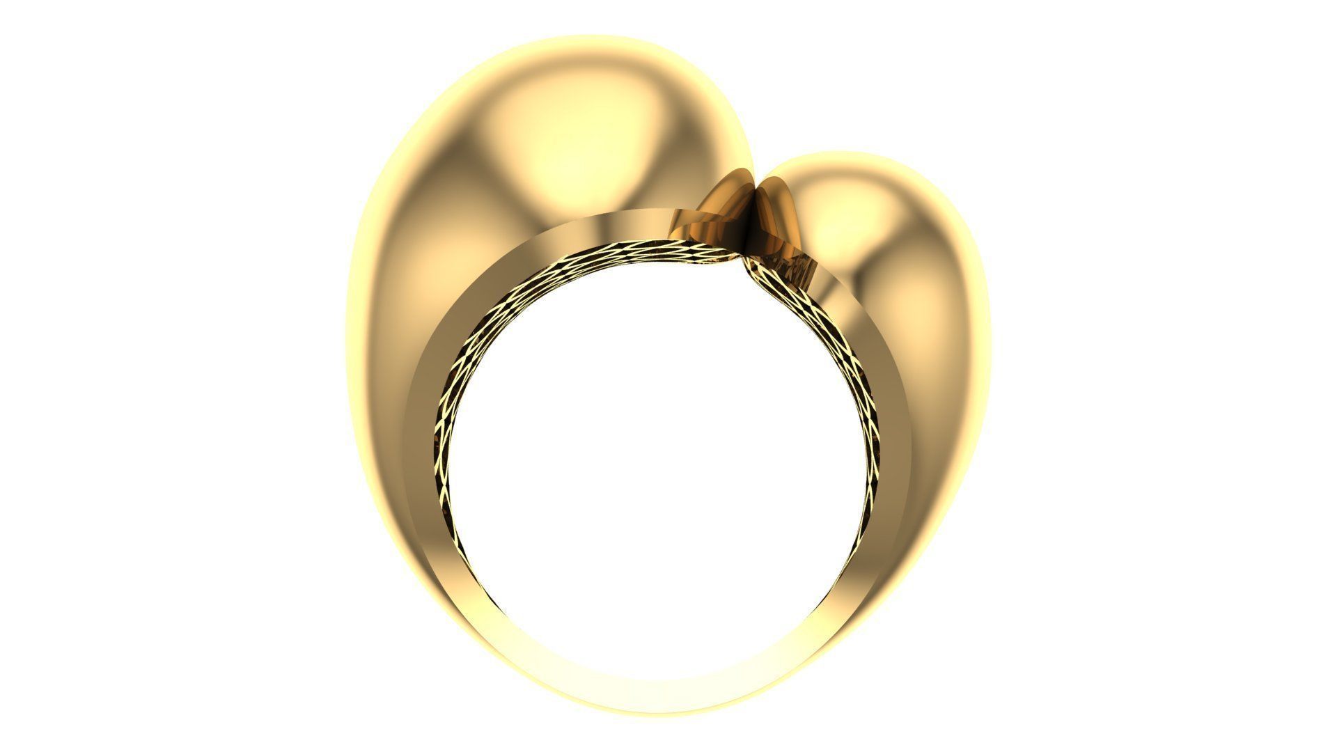 25 PCS POLISHED FUSION RING 3D print model_111