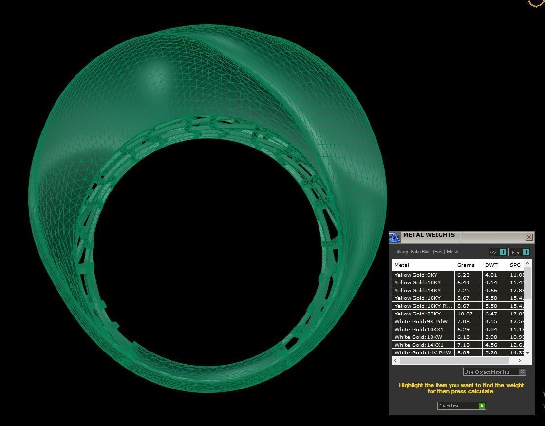 25 PCS POLISHED FUSION RING 3D print model_145