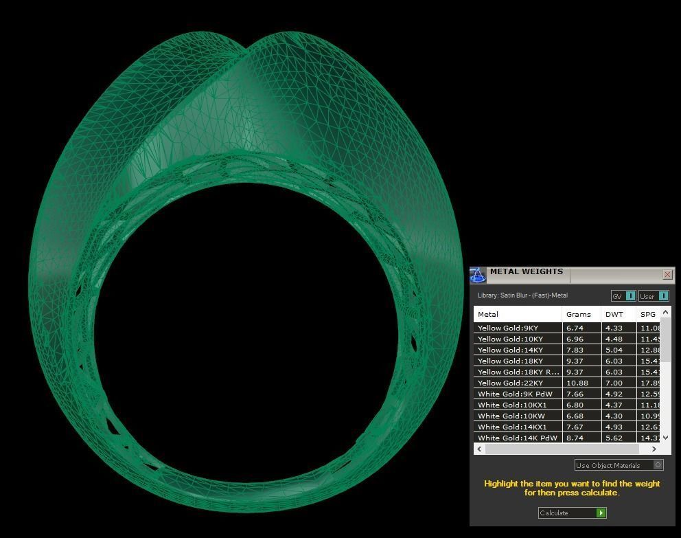 25 PCS POLISHED FUSION RING 3D print model_107