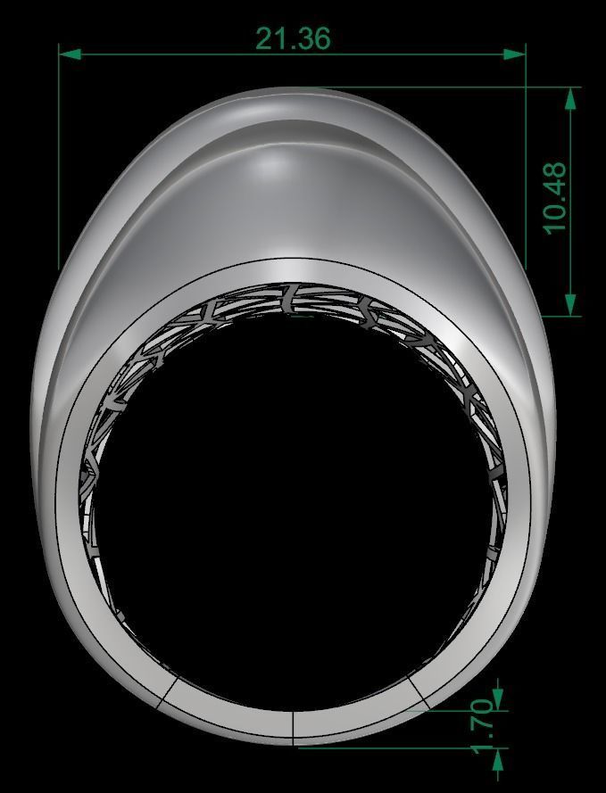 25 PCS POLISHED FUSION RING 3D print model_23