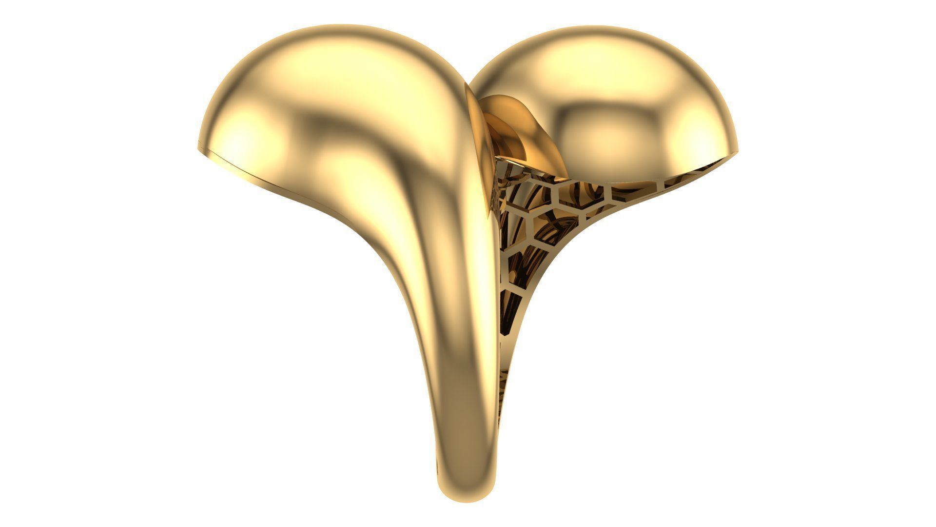 25 PCS POLISHED FUSION RING 3D print model_29