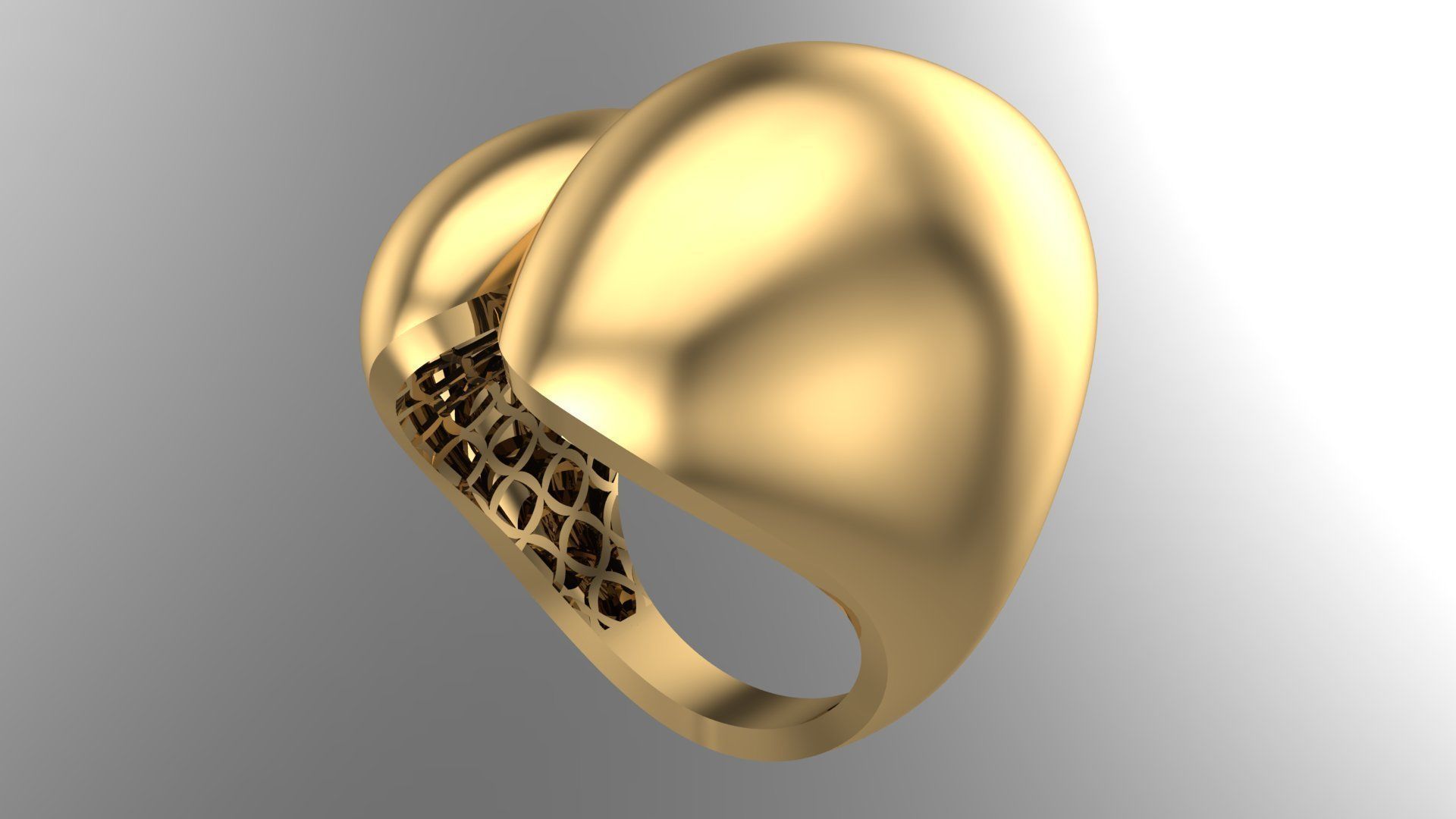 25 PCS POLISHED FUSION RING 3D print model_115