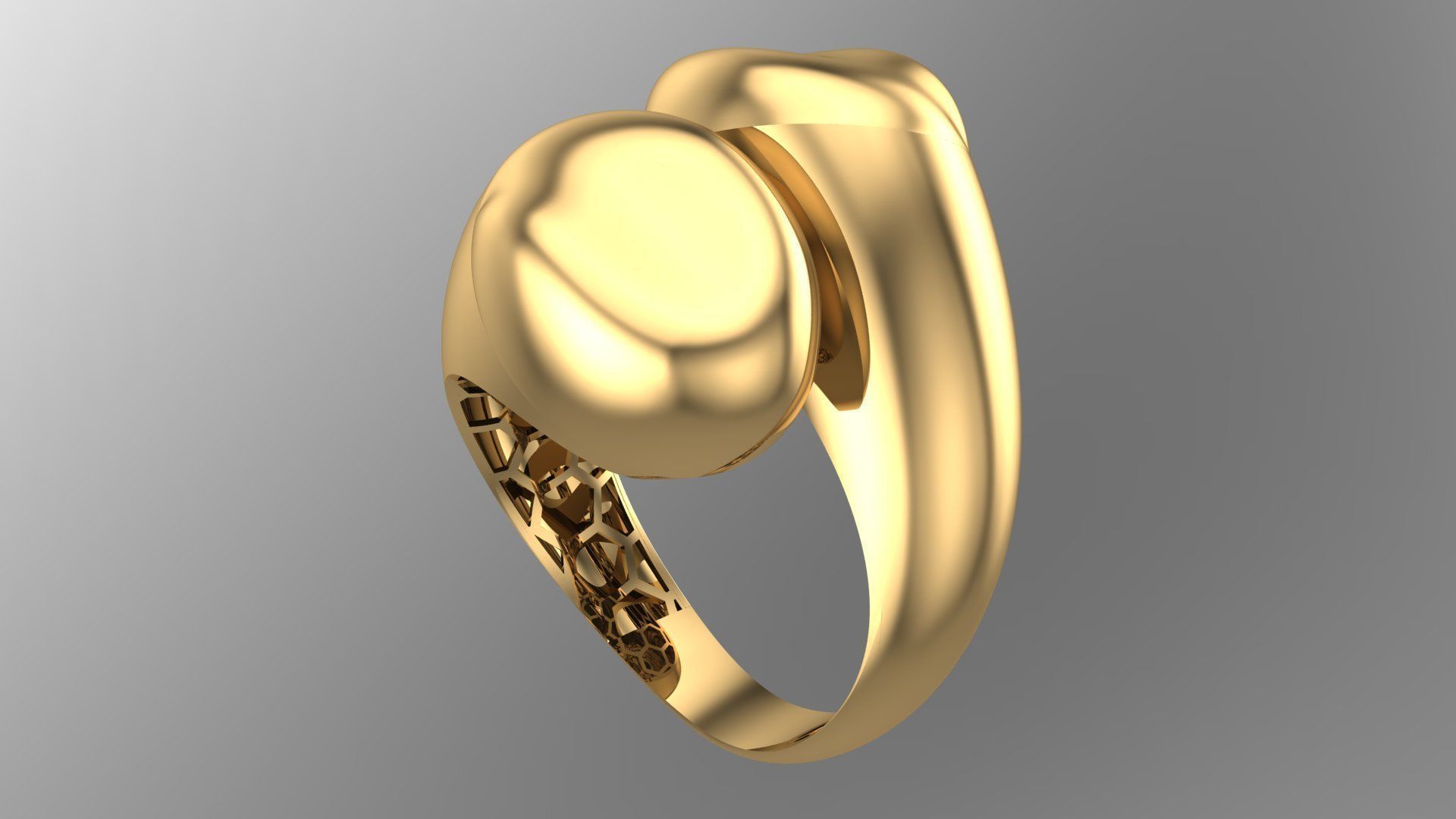 25 PCS POLISHED FUSION RING 3D print model_64