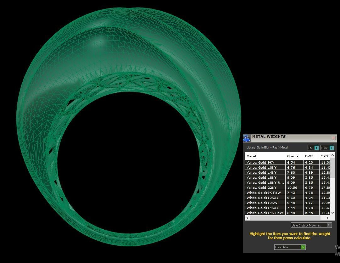 25 PCS POLISHED FUSION RING 3D print model_93