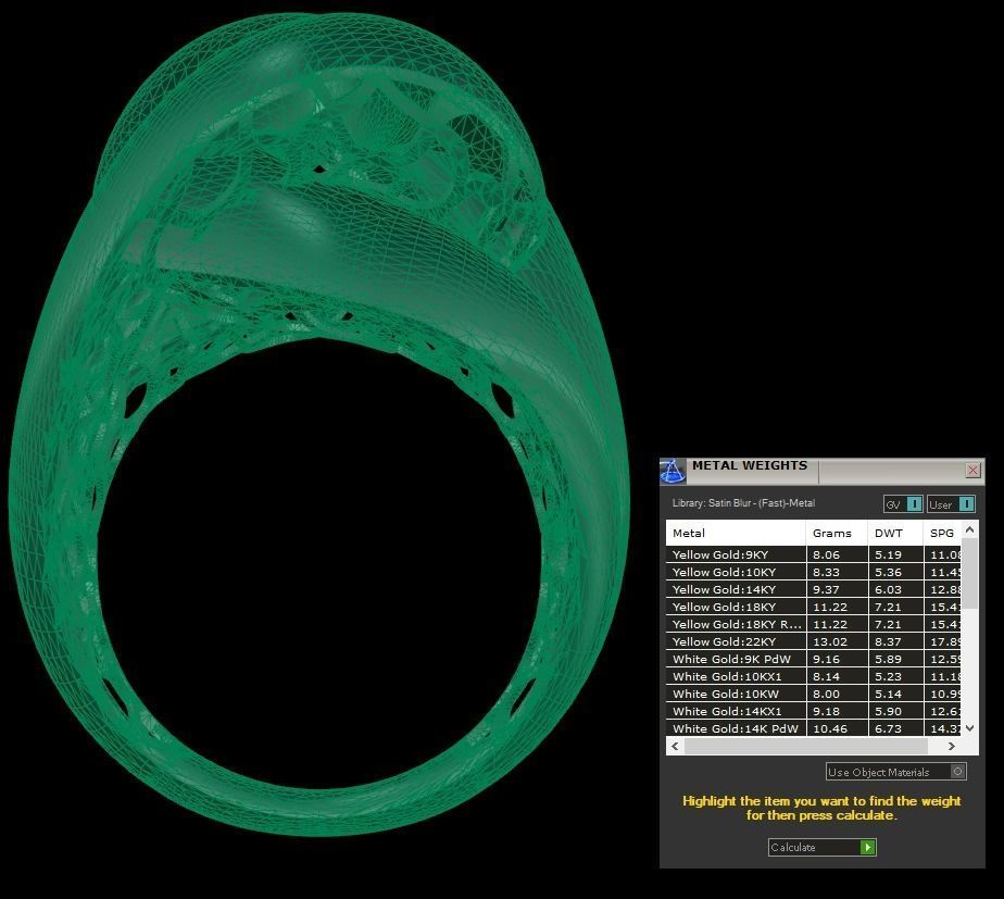 25 PCS POLISHED FUSION RING 3D print model_50