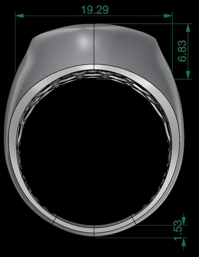 25 PCS POLISHED FUSION RING 3D print model_48