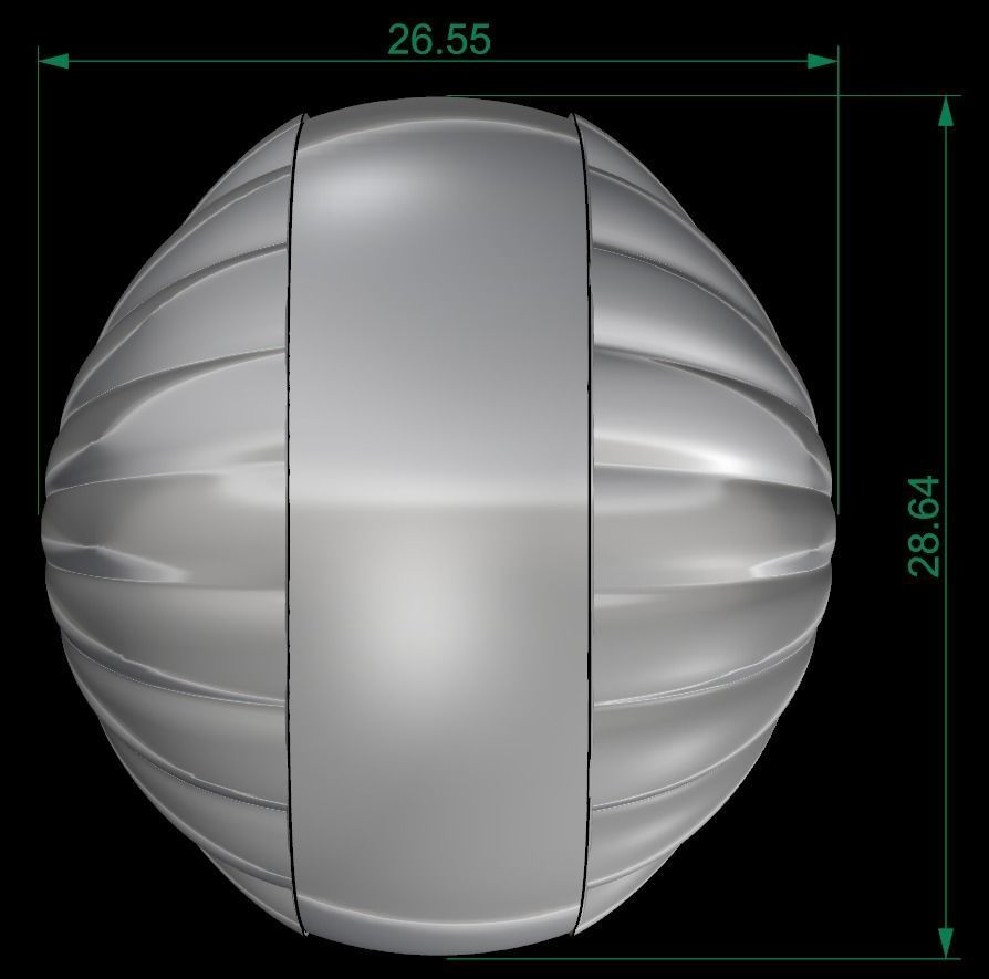 25 PCS POLISHED FUSION RING 3D print model_72