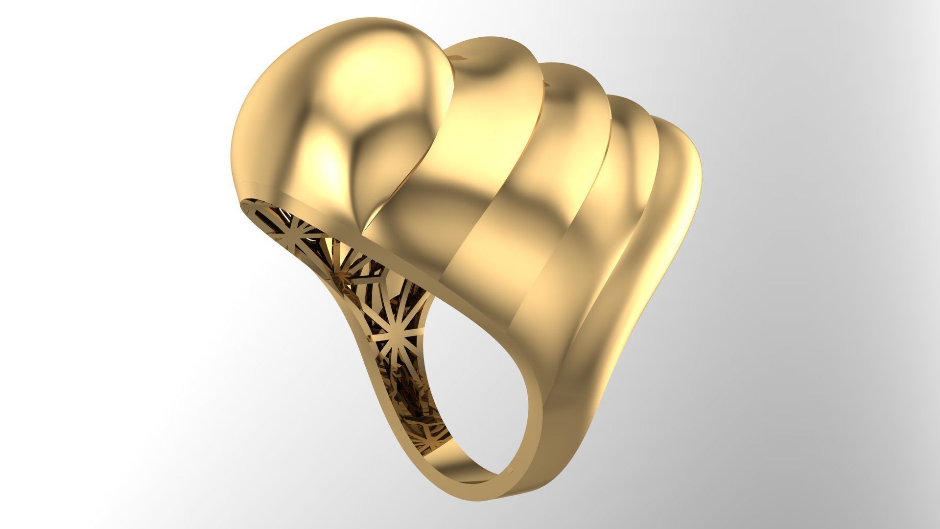 25 PCS POLISHED FUSION RING 3D print model_71
