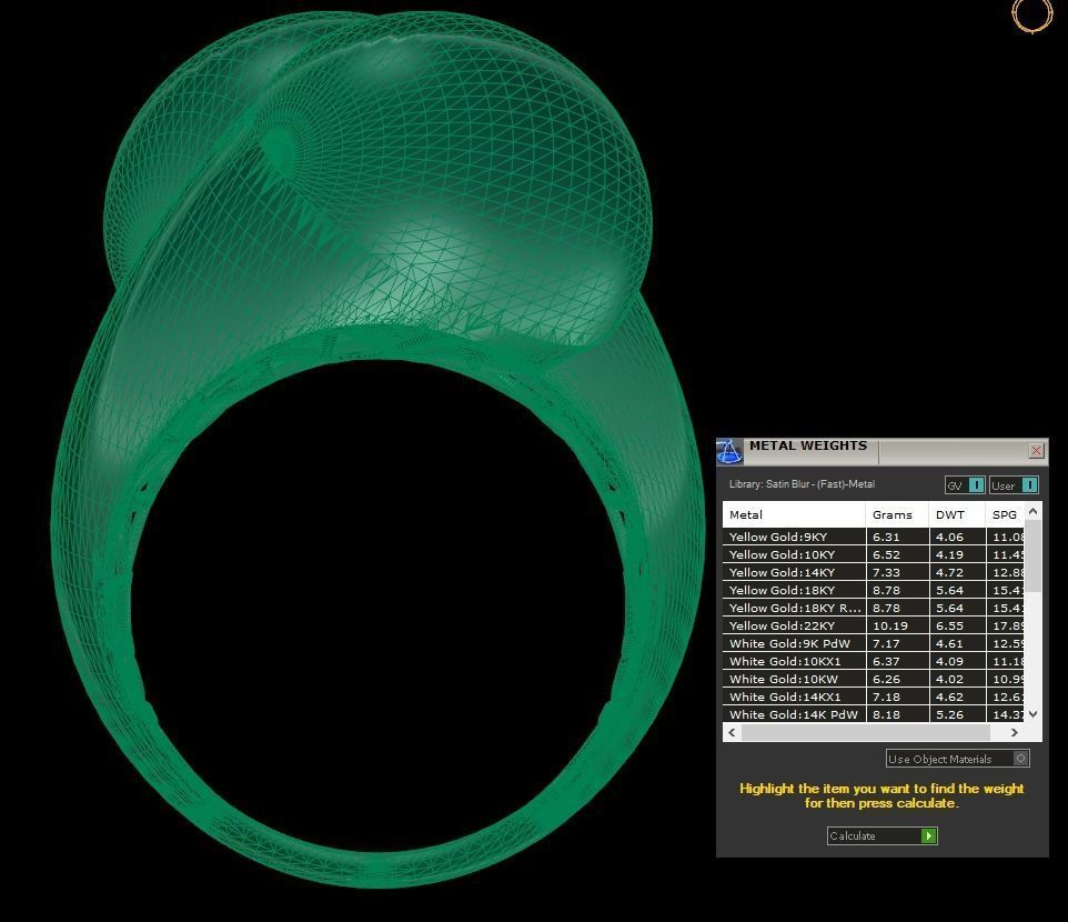 25 PCS POLISHED FUSION RING 3D print model_19