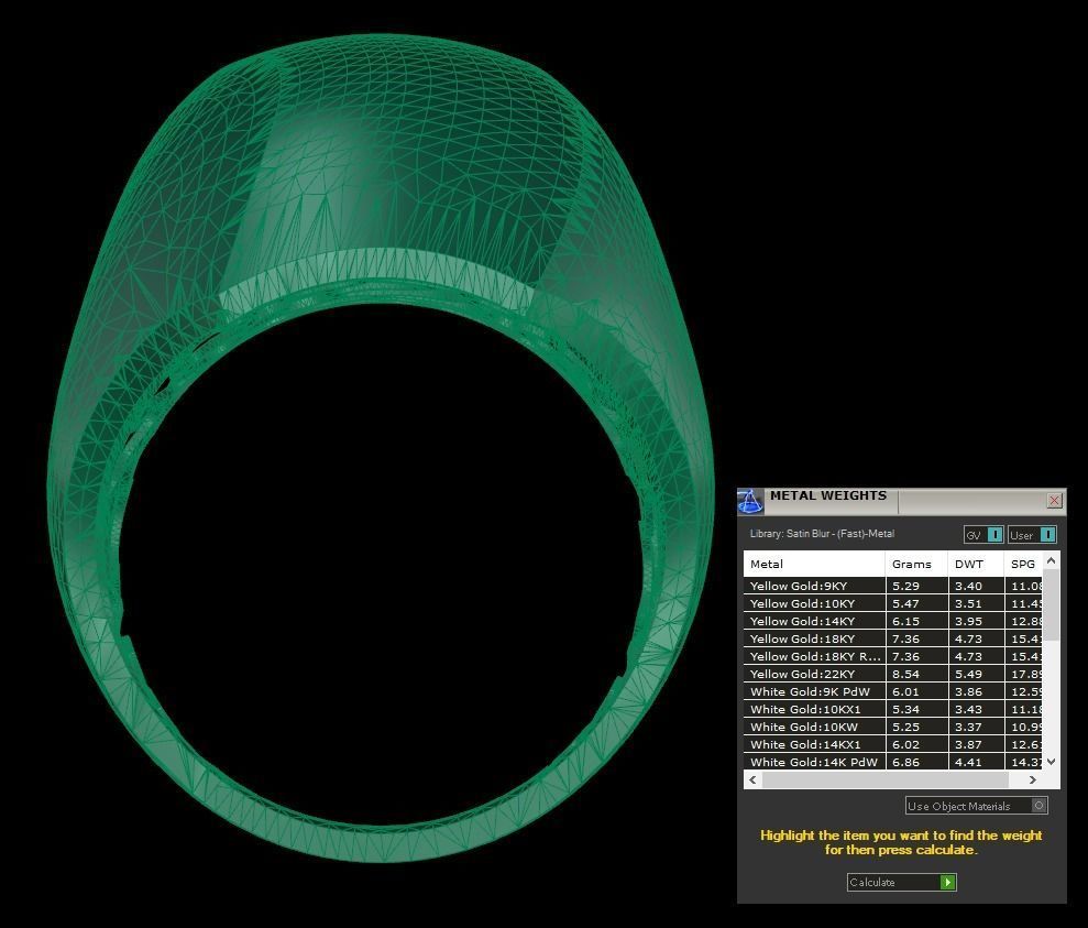 25 PCS POLISHED FUSION RING 3D print model_37