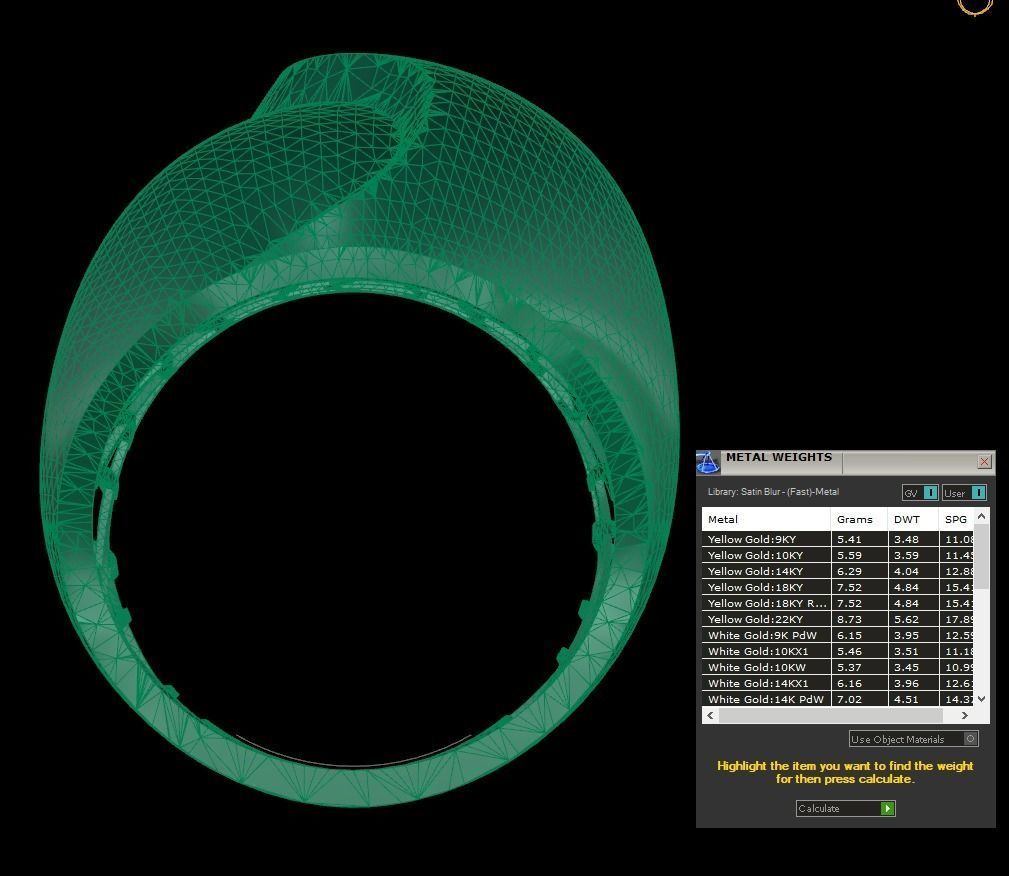 25 PCS POLISHED FUSION RING 3D print model_27