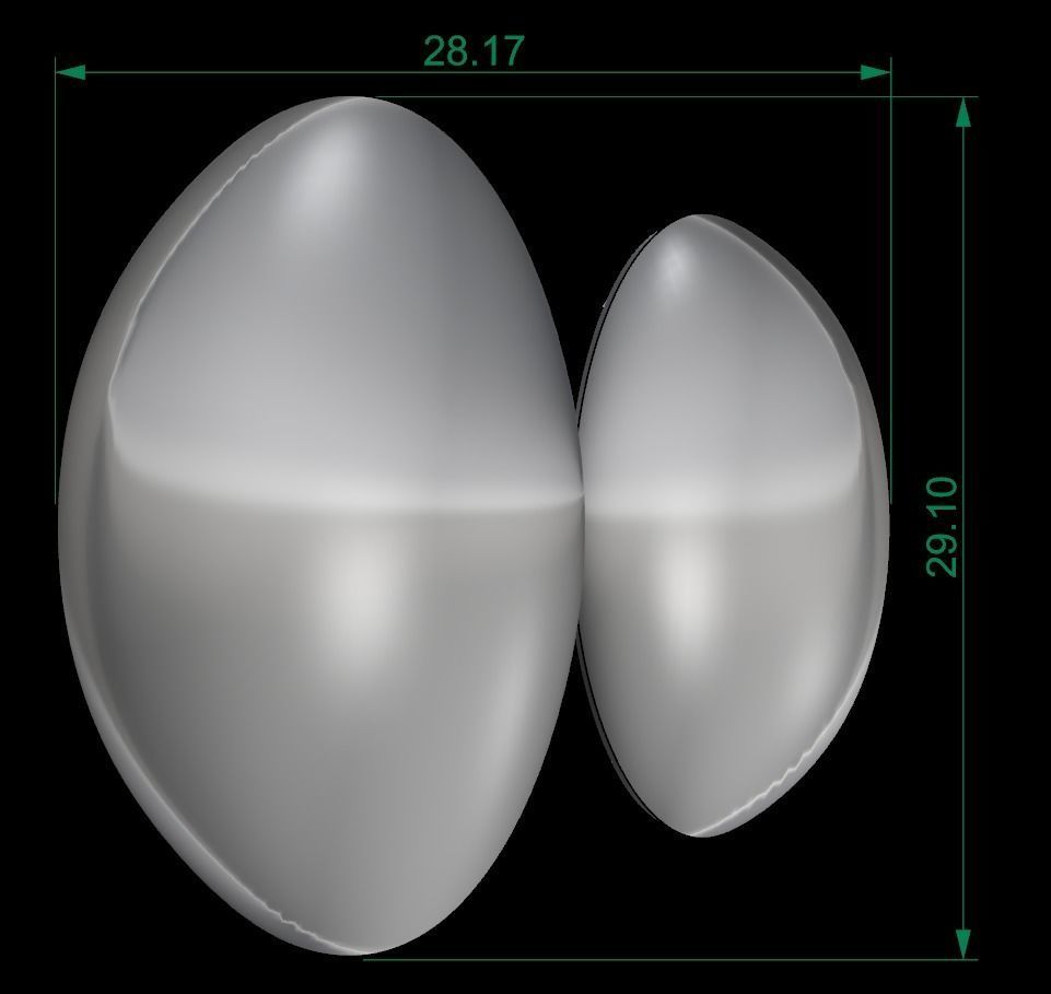 25 PCS POLISHED FUSION RING 3D print model_123
