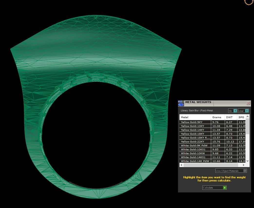 25 PCS POLISHED FUSION RING 3D print model_7