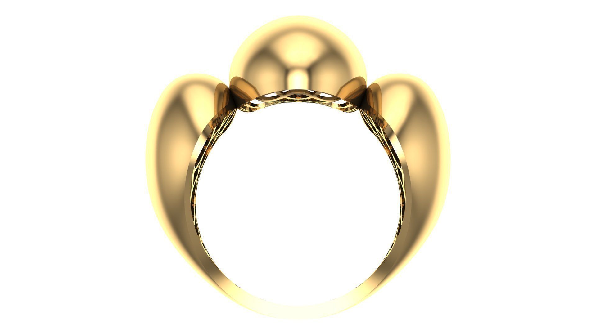 25 PCS POLISHED FUSION RING 3D print model_134