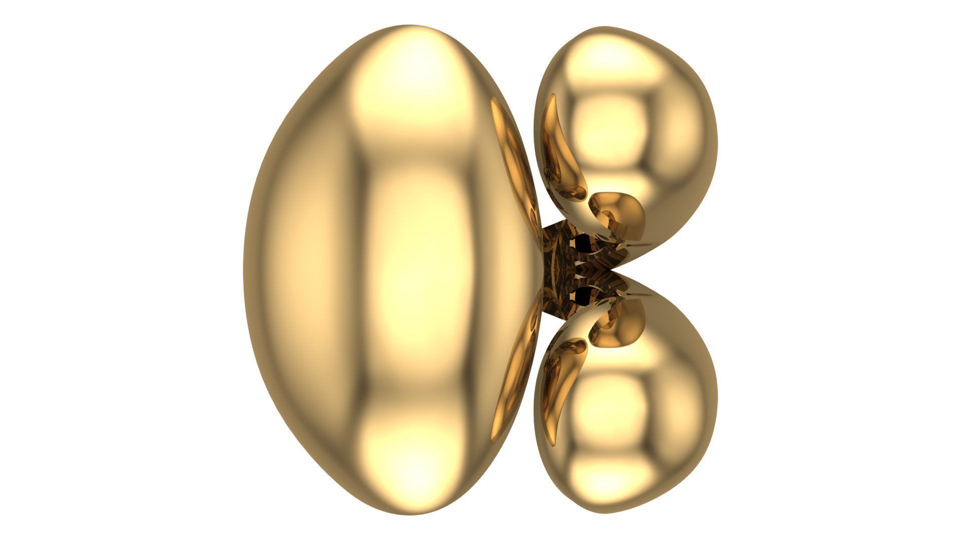 25 PCS POLISHED FUSION RING 3D print model_122