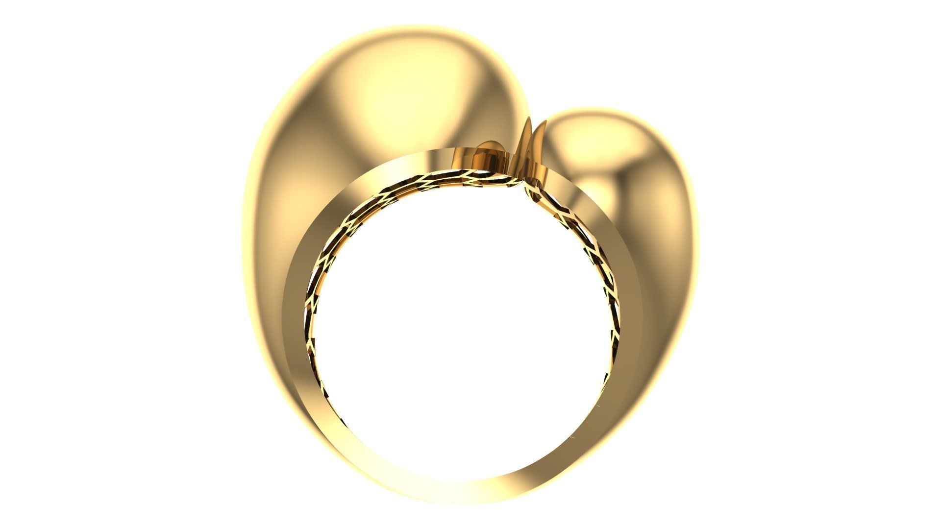 25 PCS POLISHED FUSION RING 3D print model_124