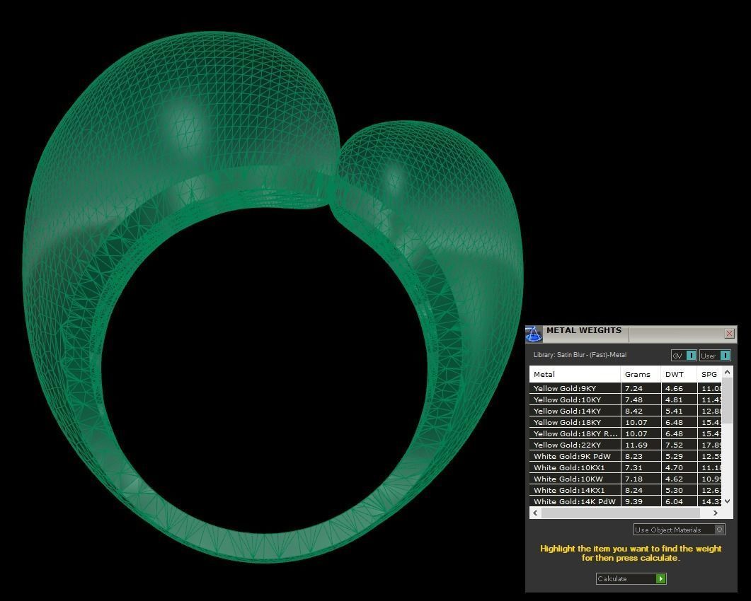 25 PCS POLISHED FUSION RING 3D print model_114