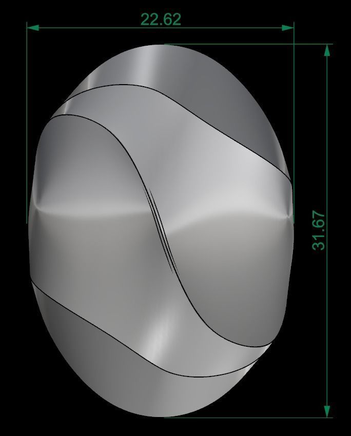 25 PCS POLISHED FUSION RING 3D print model_105