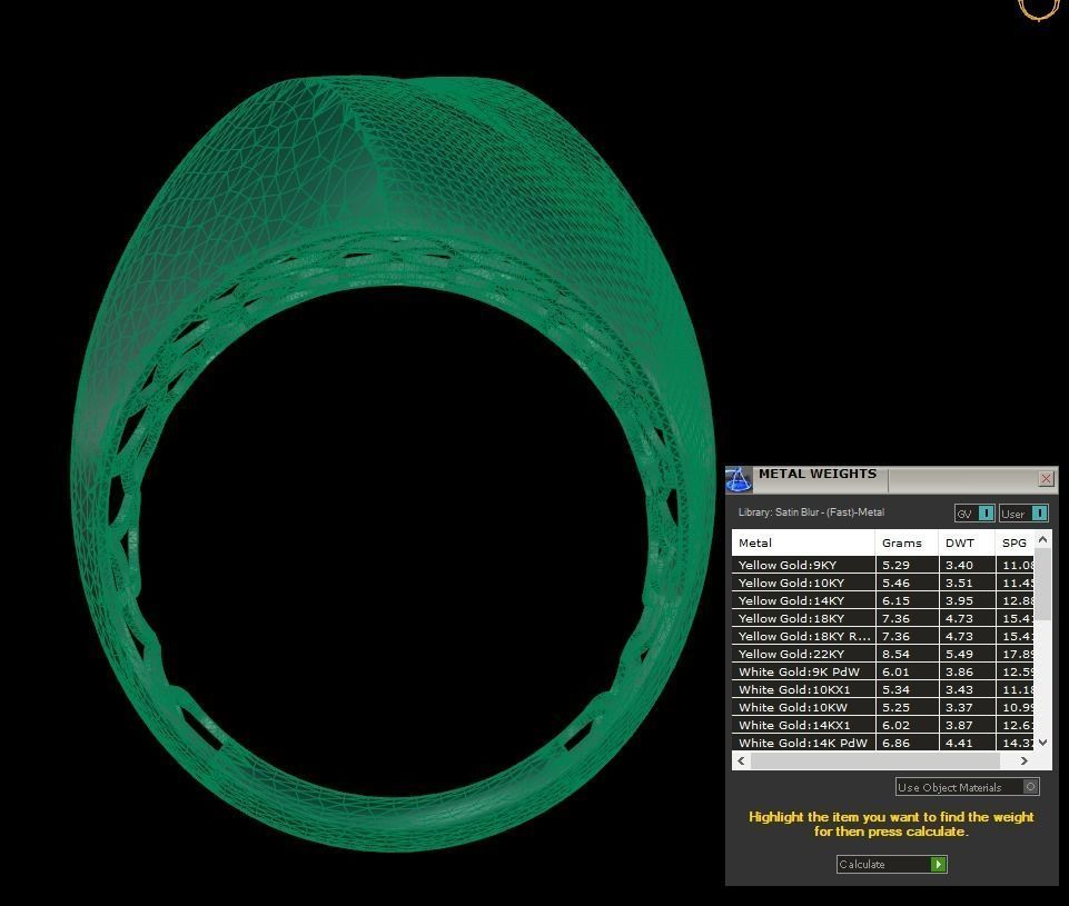 25 PCS POLISHED FUSION RING 3D print model_113