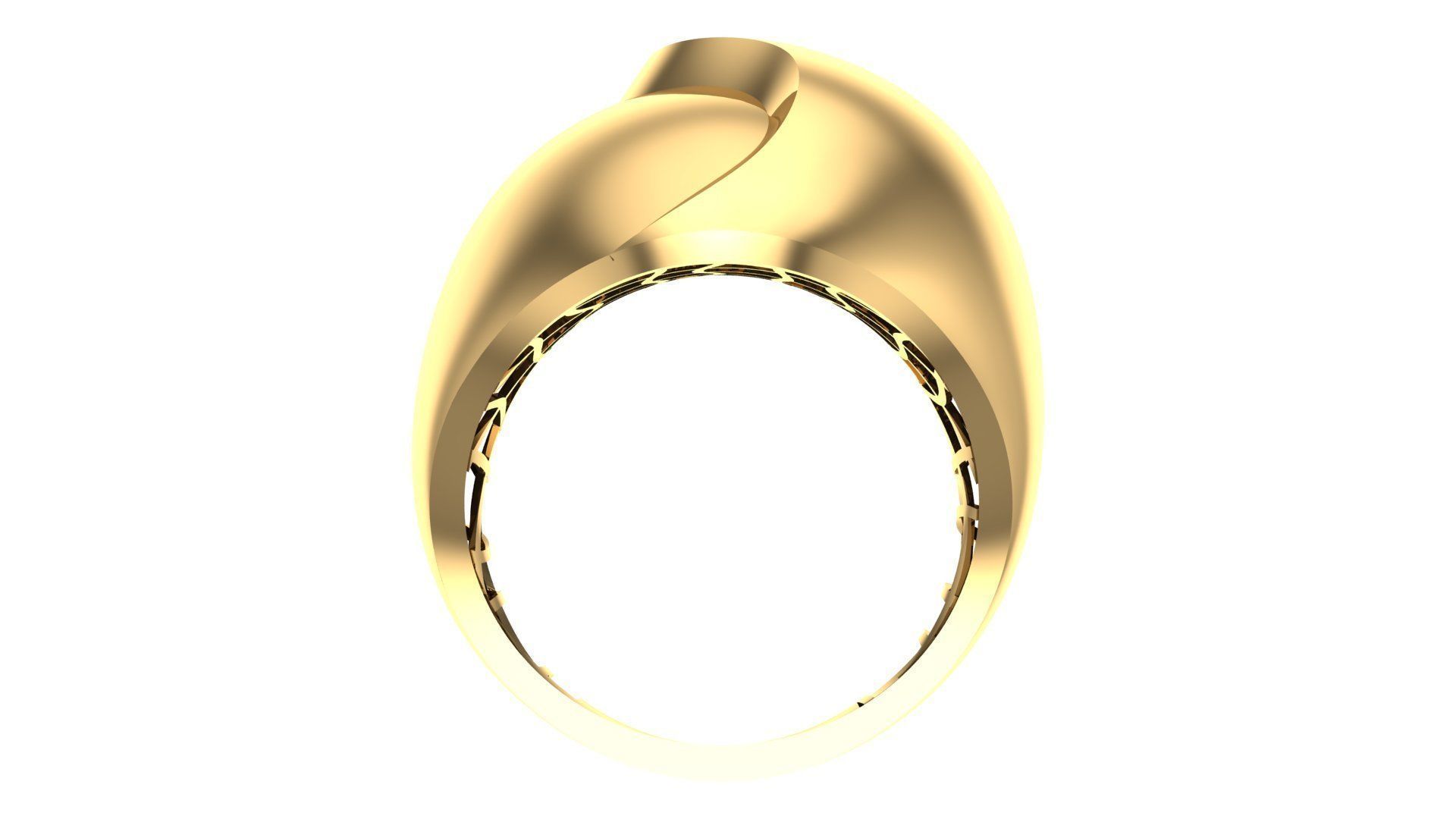 25 PCS POLISHED FUSION RING 3D print model_20