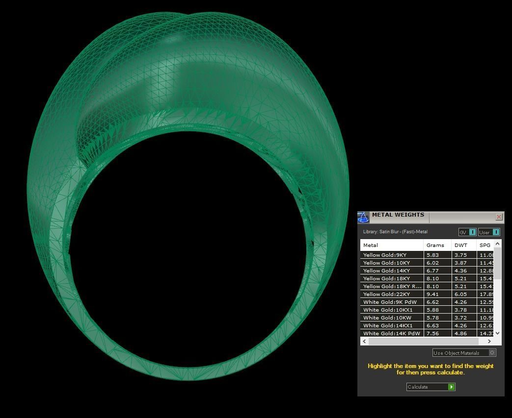 25 PCS POLISHED FUSION RING 3D print model_94