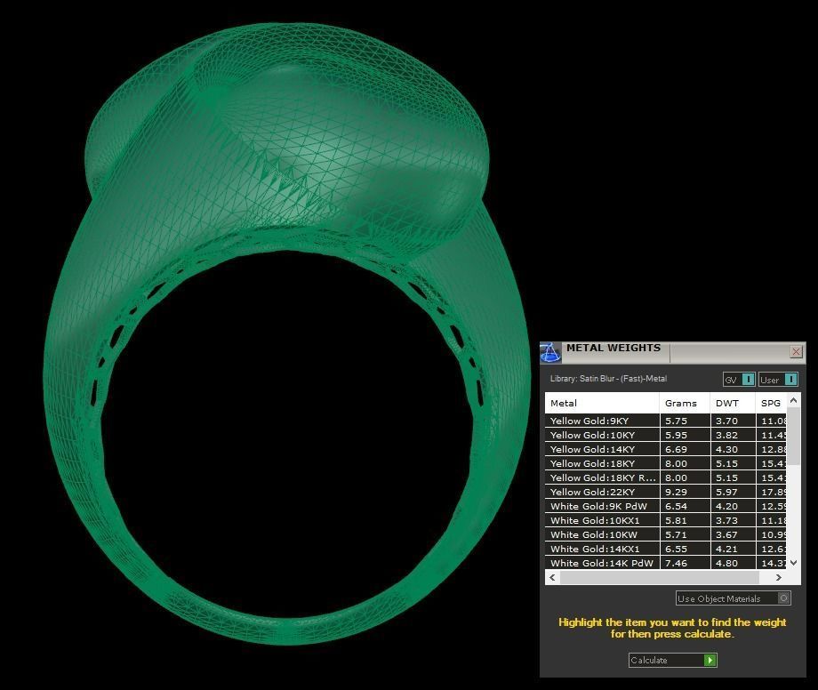 25 PCS POLISHED FUSION RING 3D print model_84