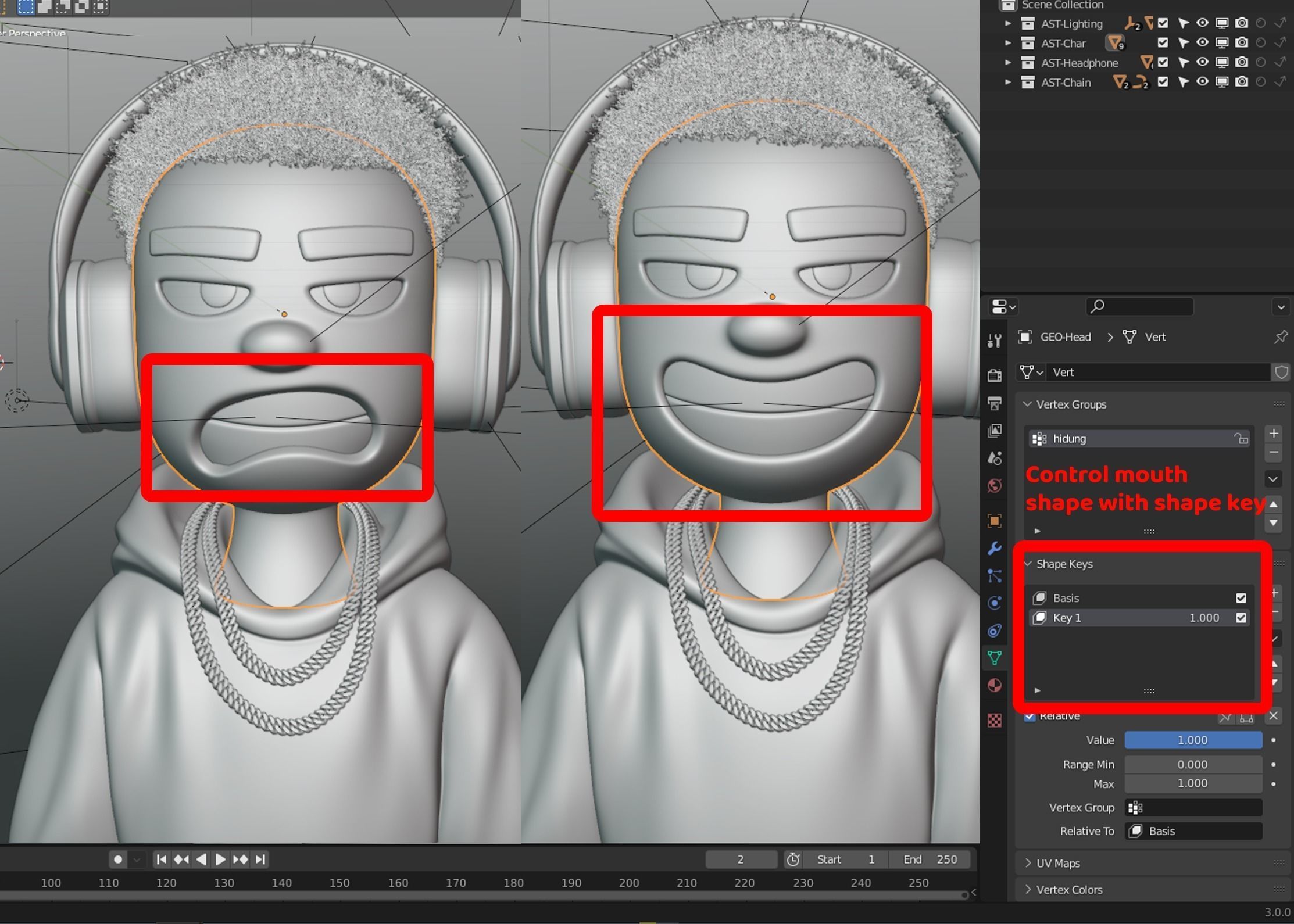 3D NFT Stylized Character Base Template in Blender 3D model_8
