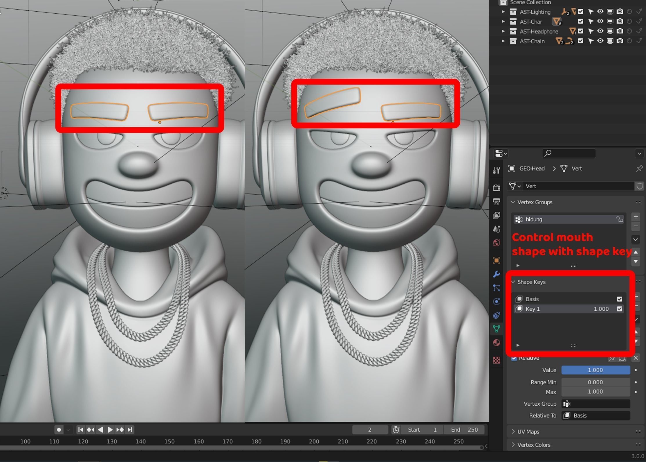 3D NFT Stylized Character Base Template in Blender 3D model_9