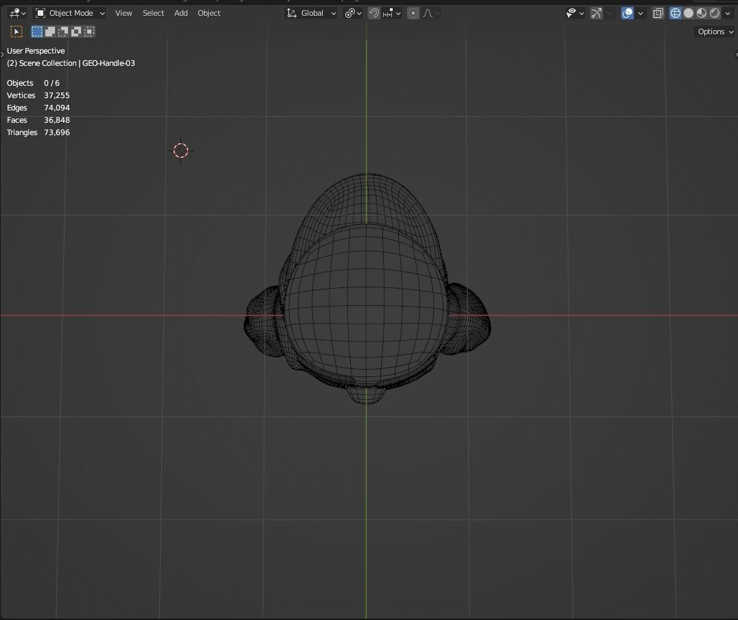 3D NFT Stylized Character Base Template in Blender 3D model_20