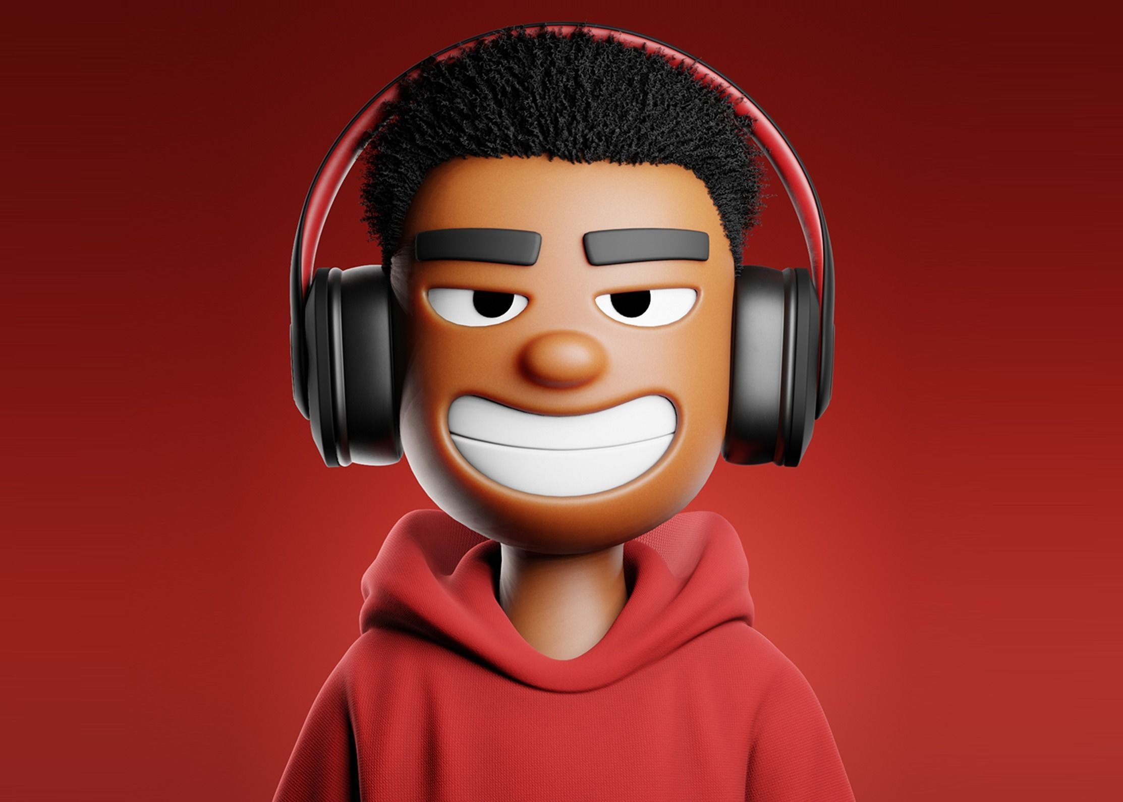 3D NFT Stylized Character Base Template in Blender 3D model_4