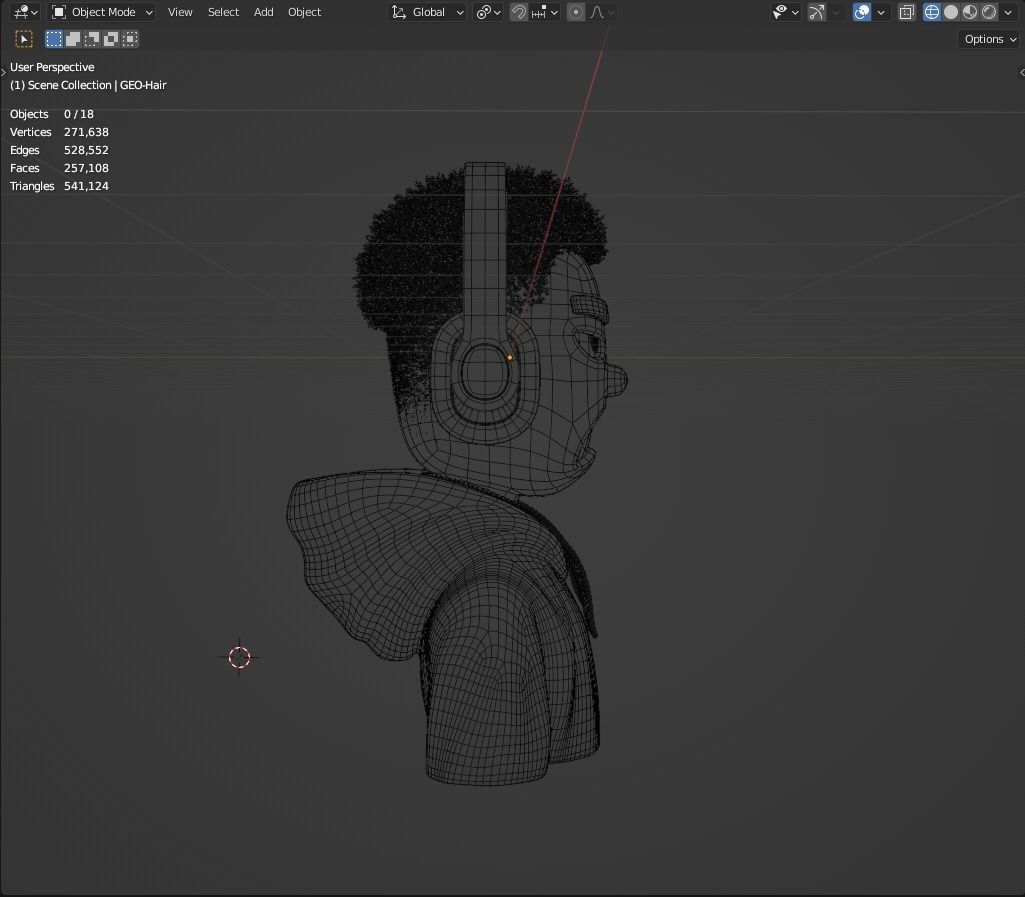 3D NFT Stylized Character Base Template in Blender 3D model_17