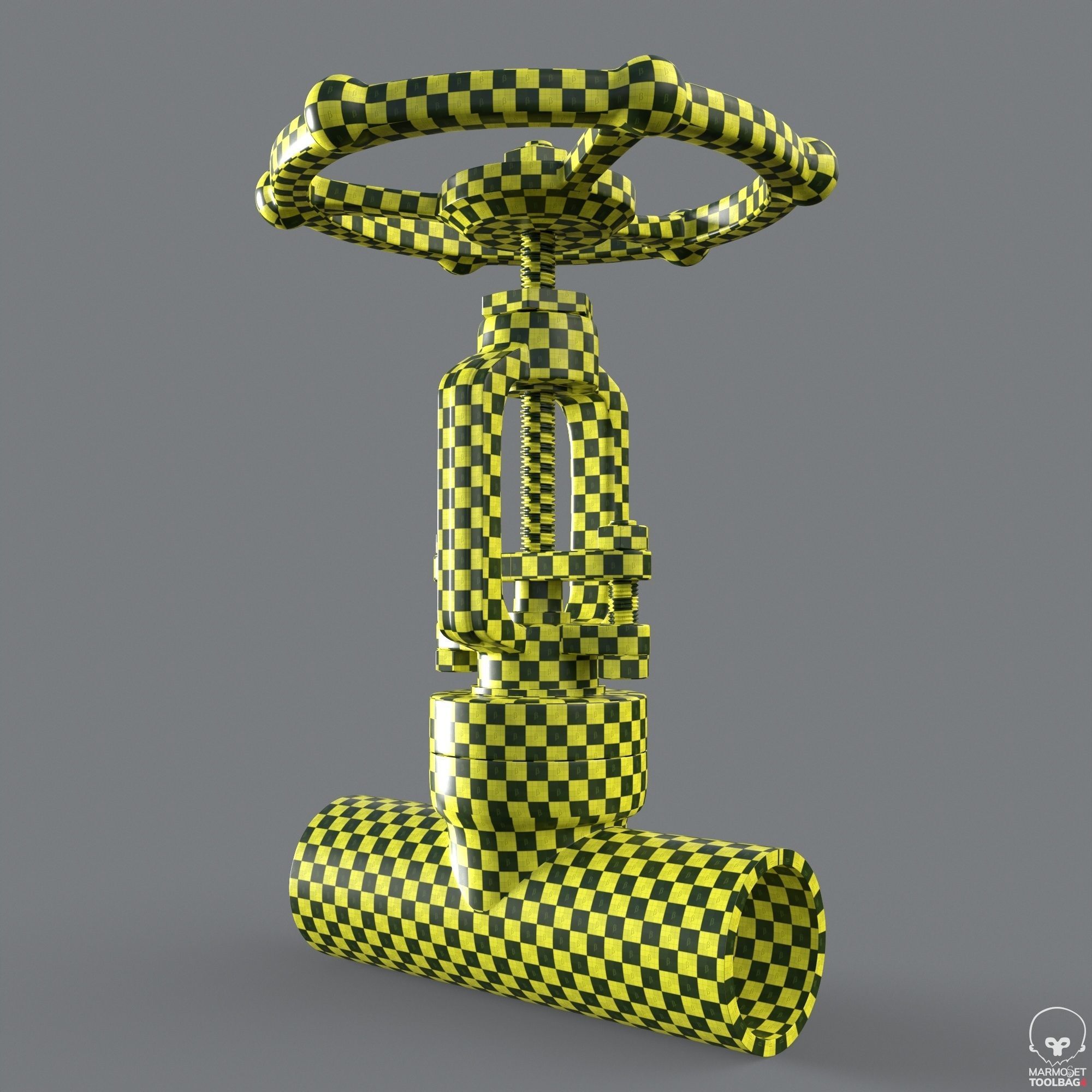 Pipe Valve Collection Low-poly 3D model_19