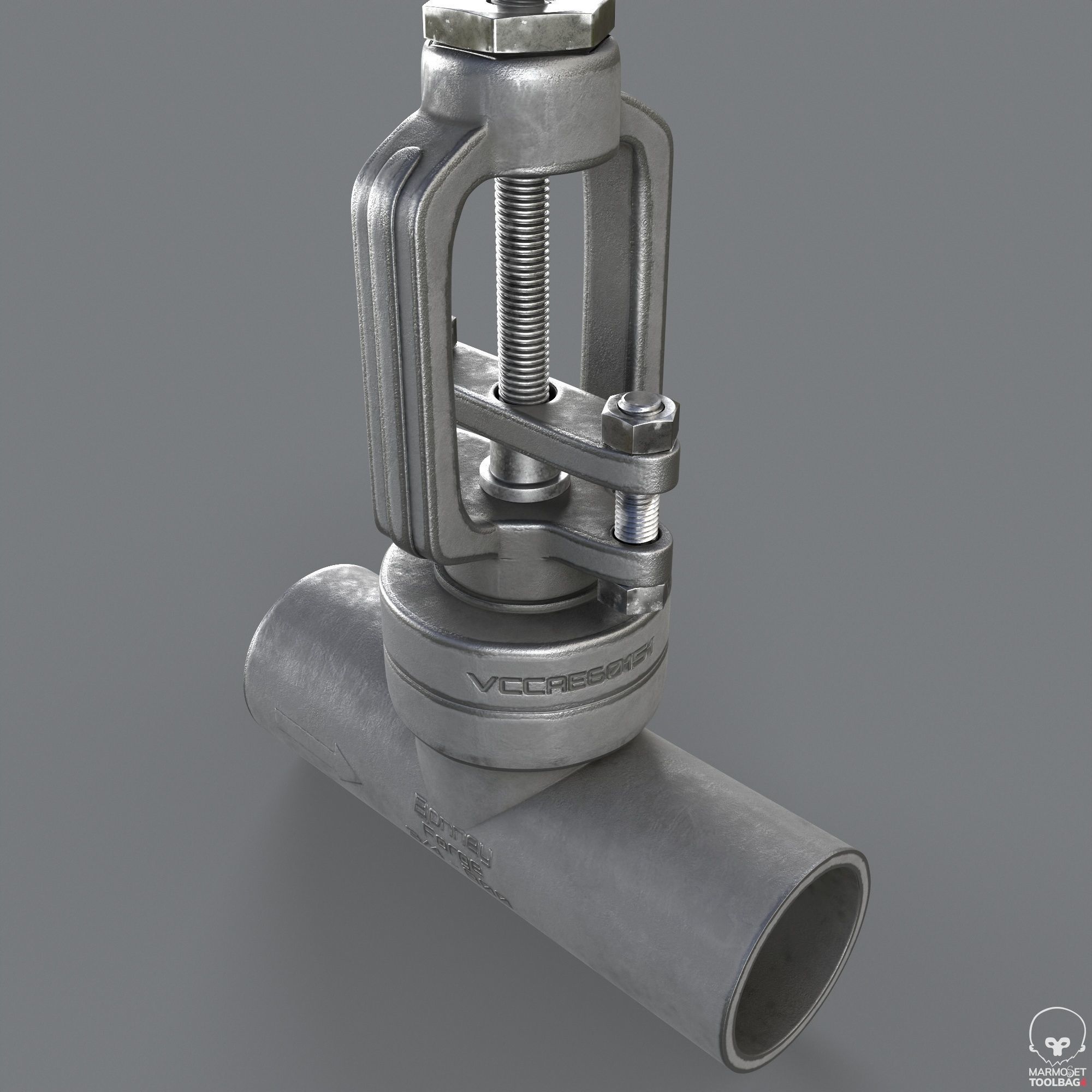 Pipe Valve Collection Low-poly 3D model_16