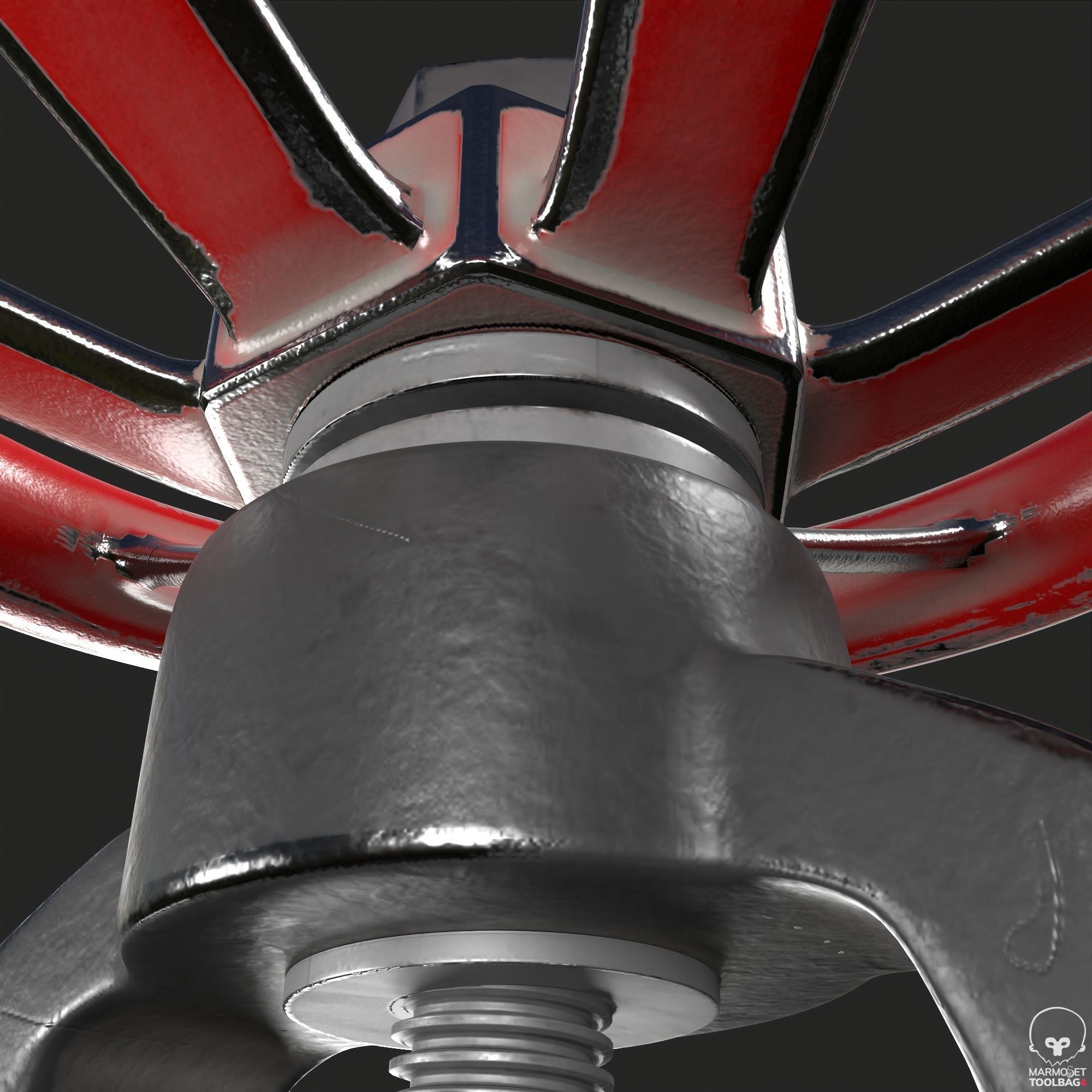 Pipe Valve Collection Low-poly 3D model_12