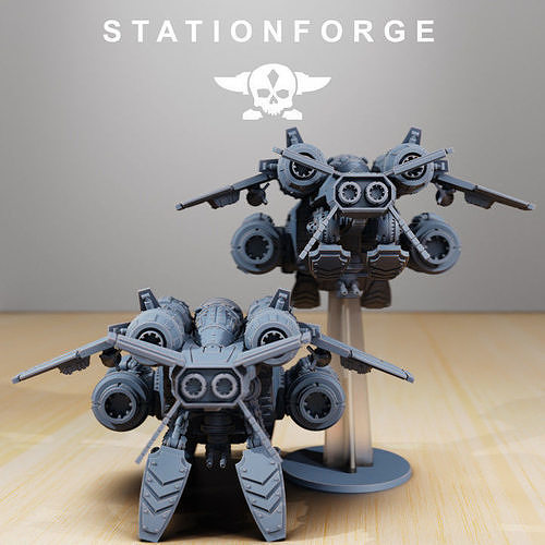 Scavenger Gunship 3D print model 5