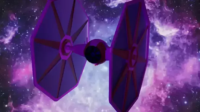 3D Star Wars starship 3D Model Low-poly 3D model