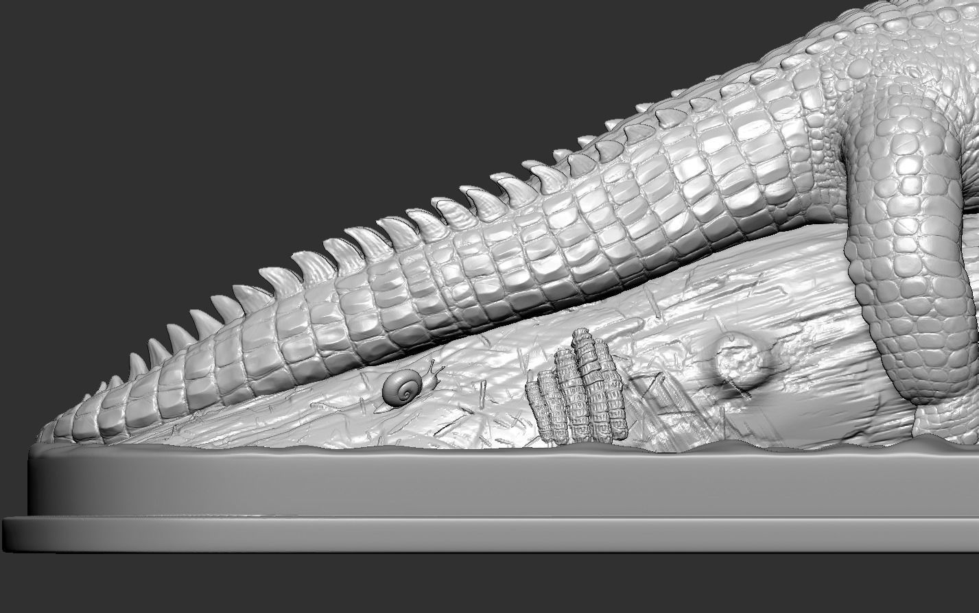 Crocodile in Tree 3D print model_15