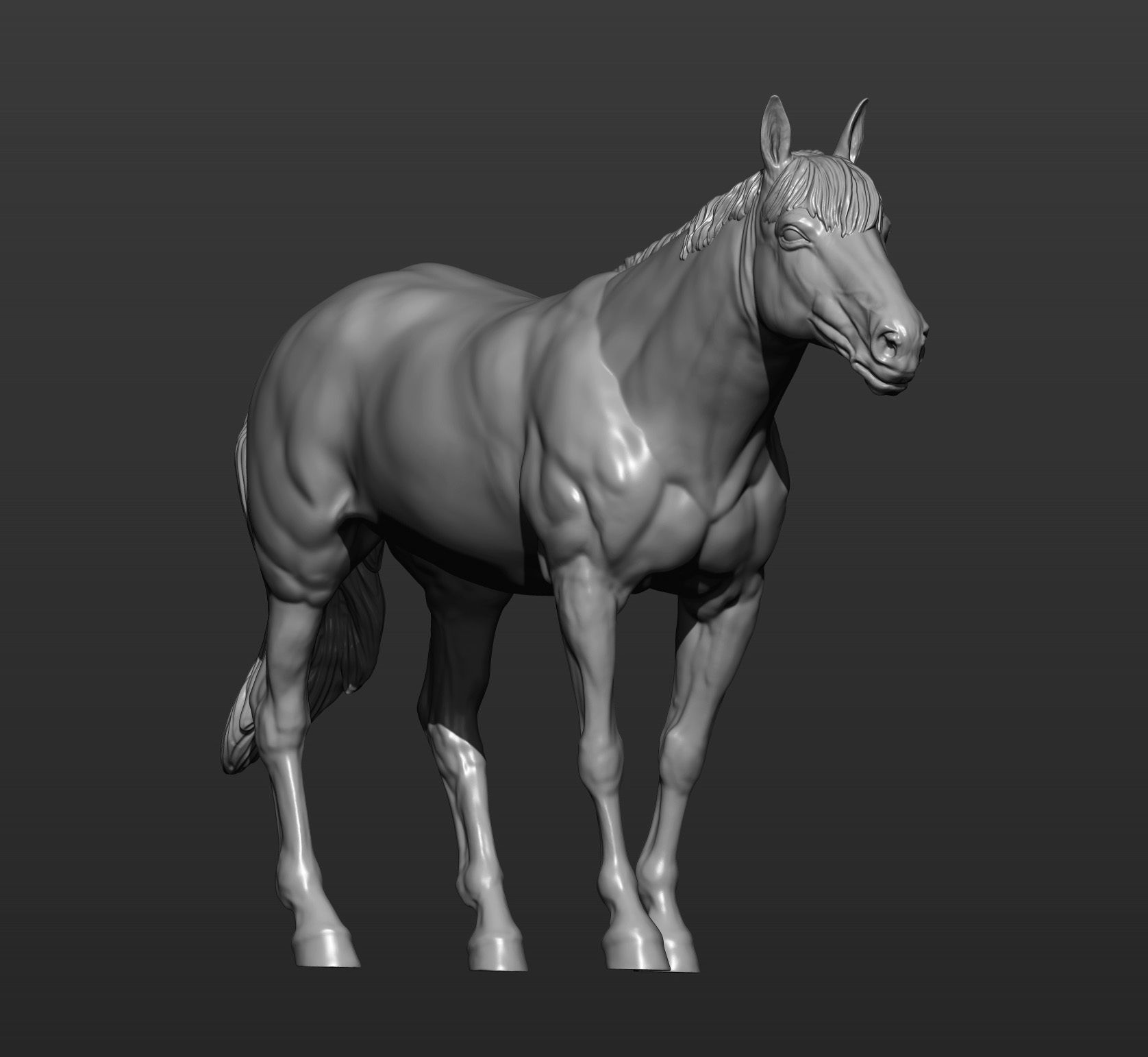 Horse 3D print model 3D print model_6
